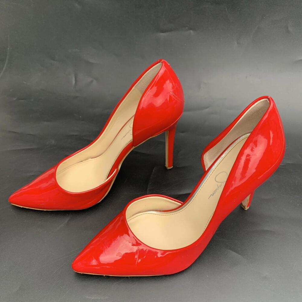 Jessica Simpson Red High Heels Shoes Sz 8.5